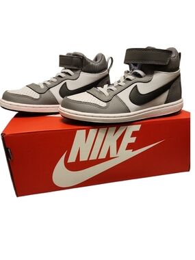 Nike Court Borough Mid In Cool Grey White And Black